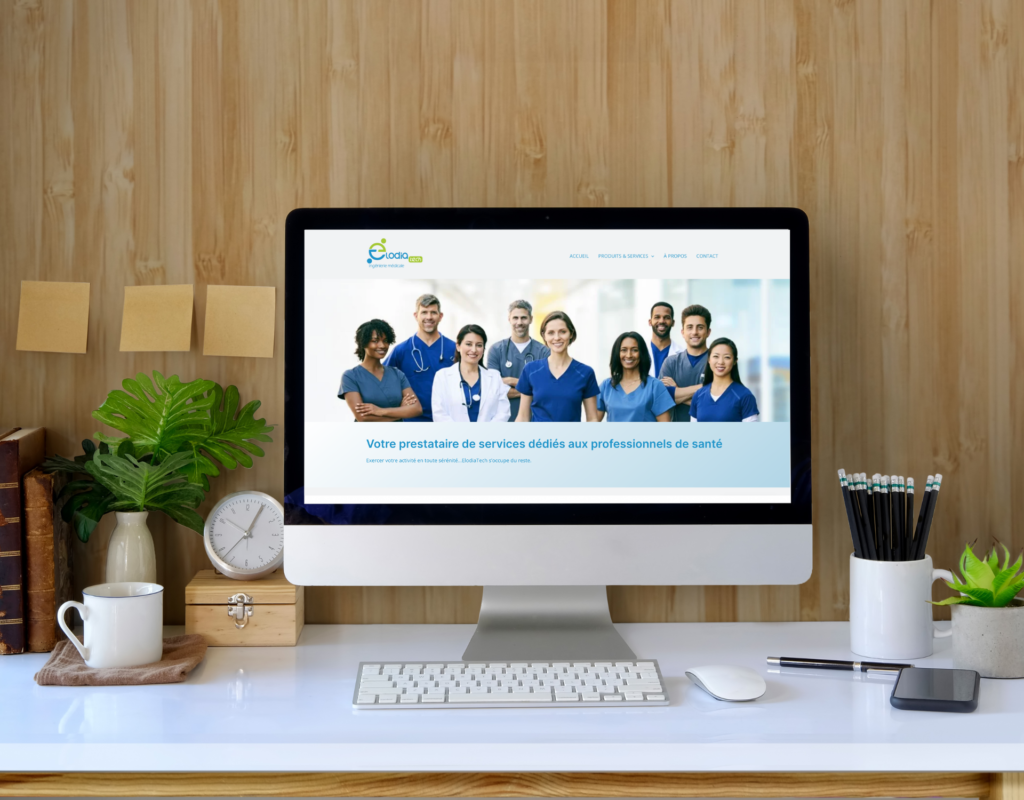 Poste informatique ElodiaTech pour professionnels de santé