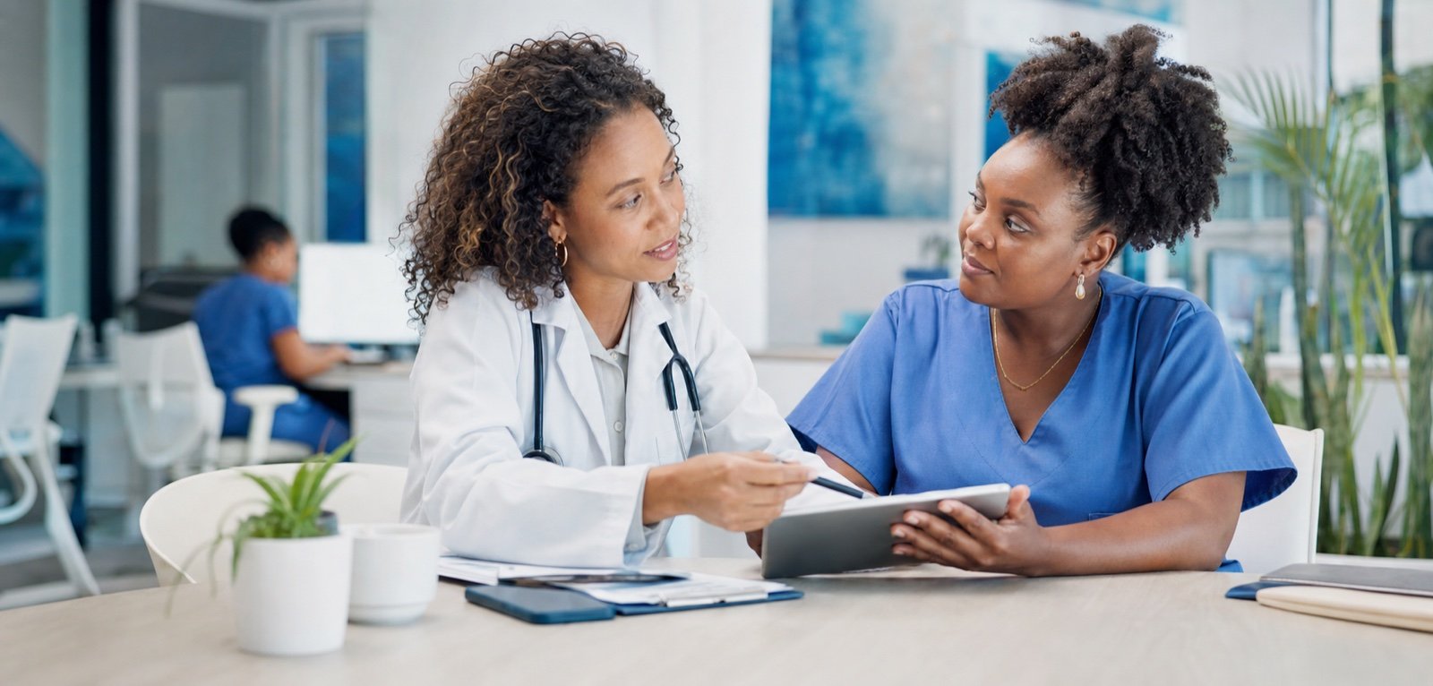 Médecin et professionnelle de santé en échange de projet en Martinique